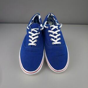 Polo Ralph Lauren Men's Keaton Pony Canvas Sneakers Heritage Royal Red Size 16